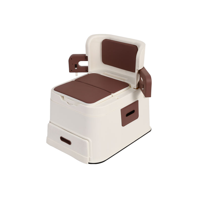 Foldable household commode chair for the elderly and disabled
