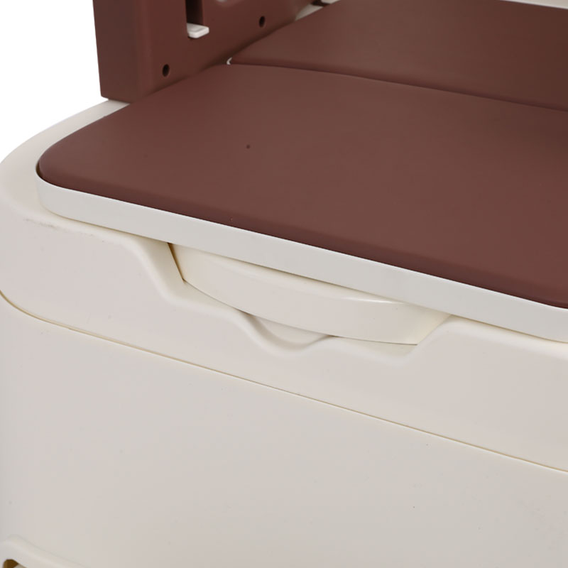 Foldable household commode chair for the elderly and disabled